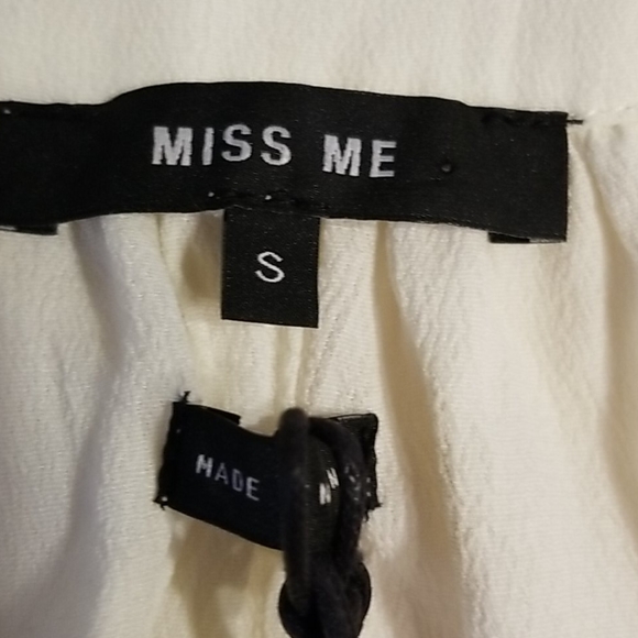 Miss Me Cream Sequin Dressy Tank Top, Small - Picture 9 of 11